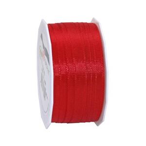 Taftband: Europa, rot; Spule: 10mm/ 50m; Mindestmenge: 1 Spule; Band: seidigmattes, einfarbiges Taftband; Beschreibung: ohne Drahtkante, einfache Handhabung für Schleifen