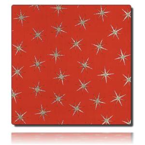 Geschenkpapierrolle Adaria, rot - 920269; Beschreibung: funkelnde Weihnachtssterne; Stichwörter: klein, Metallic, Weihnachten, Sterne; 