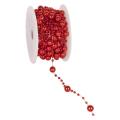 Perlenkordel, metallisiert „Round Beads“