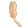 Vichyband mit Webkante - 15mm/ 25m Spule