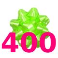 Bulk-Packung, 400 Geschenkschleifen, 90mm - Confetti
