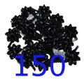 150 Geschenkschleifen - Glanzband, Rosetten - 35mm