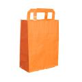 Papiertaschen, Shopper - Bicolor, orange-mandarine