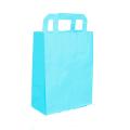 Papiertaschen: Bicolor, hellblau-blau