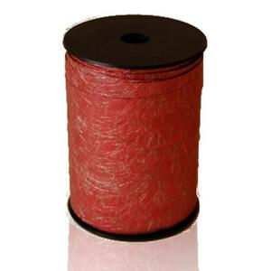 Polyband: Elixir, rot; Spule: 10mm/ 100m; Mindestmenge: 1 Spule; Band: metallisiert, einfarbig; Beschreibung: mit filziger Struktur