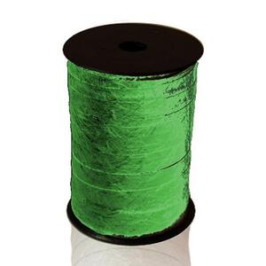 Polyband: Elixir, grün; Spule: 10mm/ 100m; Mindestmenge: 1 Spule; Band: metallisiert, einfarbig; Beschreibung: mit filziger Struktur