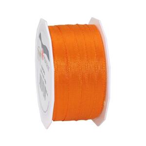 Taftband: Europa, orange; Spule: 10mm/ 50m; Mindestmenge: 1 Spule; Band: seidigmattes, einfarbiges Taftband; Beschreibung: ohne Drahtkante, einfache Handhabung für Schleifen