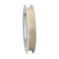 Taftband: Europa, creme; Spule: 15mm/ 50m; Mindestmenge: 1 Spule; Band: seidigmattes, einfarbiges Taftband; Beschreibung: ohne Drahtkante, einfache Handhabung für Schleifen