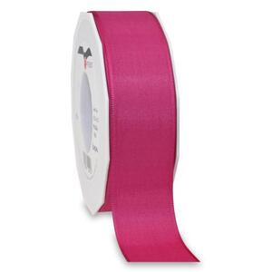Taftband: Europa, pink; Spule: 40mm/ 50m; Mindestmenge: 1 Spule; Band: seidigmattes, einfarbiges Taftband; Beschreibung: ohne Drahtkante, einfache Handhabung für Schleifen