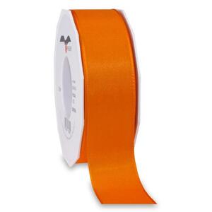 Taftband: Europa, orange; Spule: 40mm/ 50m; Mindestmenge: 1 Spule; Band: seidigmattes, einfarbiges Taftband; Beschreibung: ohne Drahtkante, einfache Handhabung für Schleifen