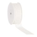 Netzband Honeycomb, olivegrün; Spule: 38mm/ 20m; Mindestmenge: 1 Spule; Band: einfarbiges, chaotisches Netz; Beschreibung: für besondere Geschenkverpackungen und große Schleifen