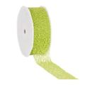 Netzband Honeycomb, olivegrün; Spule: 38mm/ 20m; Mindestmenge: 1 Spule; Band: einfarbiges, chaotisches Netz; Beschreibung: für besondere Geschenkverpackungen und große Schleifen