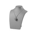 Büste für Halskette, Etalagen 4600; Etalage: Halzkette; Größen:230x 170x 345mm; Farbe: grau; Packung: 1 Ständer