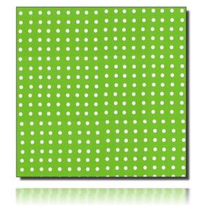 Geschenkpapierrolle Miron, grün/ grün - 913065; Beschreibung Rückseite: grün mit weißen Punkten; Stichwörter: groß. zweiseitig, Ornament, Punkte; 