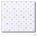 Geschenkpapierrolle Corona, weiß - 913173; Beschreibung: kleine funkelnde Sterne; Stichwörter: klein, Metallic, Weihnachten, Sterne; 