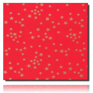Geschenkpapierrolle Shiny Stars, rot/ weiß - 913179; Beschreibung: mit Sternen; Stichwörter: ; 