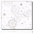 Geschenkpapierrolle Evita, weiß - 914182; Beschreibung: Schneekristalle; Stichwörter: mittelgroß, Weihnachten, Sterne; 