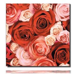 Geschenkpapierrolle Rosaria, rosa - 916025; Beschreibung: Rosenblüten, Rosen; Stichwörter: ; 