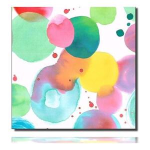 Geschenkpapierrolle Tonja, weiß - 917066; Beschreibung: große wasserfarbige Kreise mit Farbverläüfen; Stichwörter: mittelgroß, Muster, Abstrakt; 