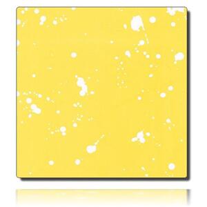 Geschenkpapierrolle Uni Mixed, gelb/ gelb - 918042; Beschreibung Rückseite: gelb mit weißen Klecksen; Stichwörter: ; 
