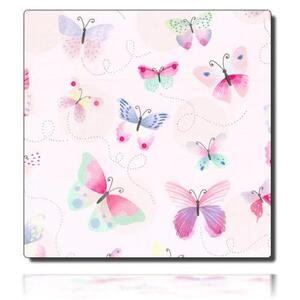Geschenkpapierrolle Iniki, hellrosa - 921014; Beschreibung: mehrfarbige Schmetterlinge; Stichwörter: mittelgroß, Tiere; 