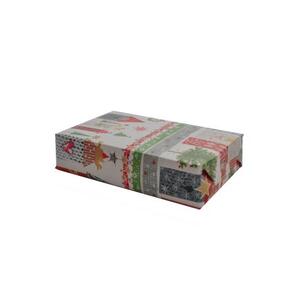 Verpackungsbeispiel vom Geschenkpapier Strada - 979870;  Stichwörter: Geschenkpapier, Geschenkverpackung, Geschenkpapierrollen, groß, Weihnachten, Weihnachtsszene; 