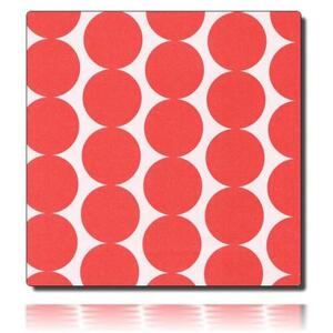 Geschenkpapierrolle Aalborg, rot/ rot - 60491; Beschreibung: kleine rote Kreisflächen; Stichwörter: Muster, Kreise, klein, zweiseitig, Recycling; 