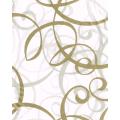 1/2 Ries - 240 Bogen Seidenpapier, bedruckt: Goldschnörkel - 50x 75cm Bogen