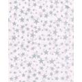 1/2 Ries - 240 Bogen Seidenpapier, bedruckt: Silbersterne - 50x 75cm Bogen